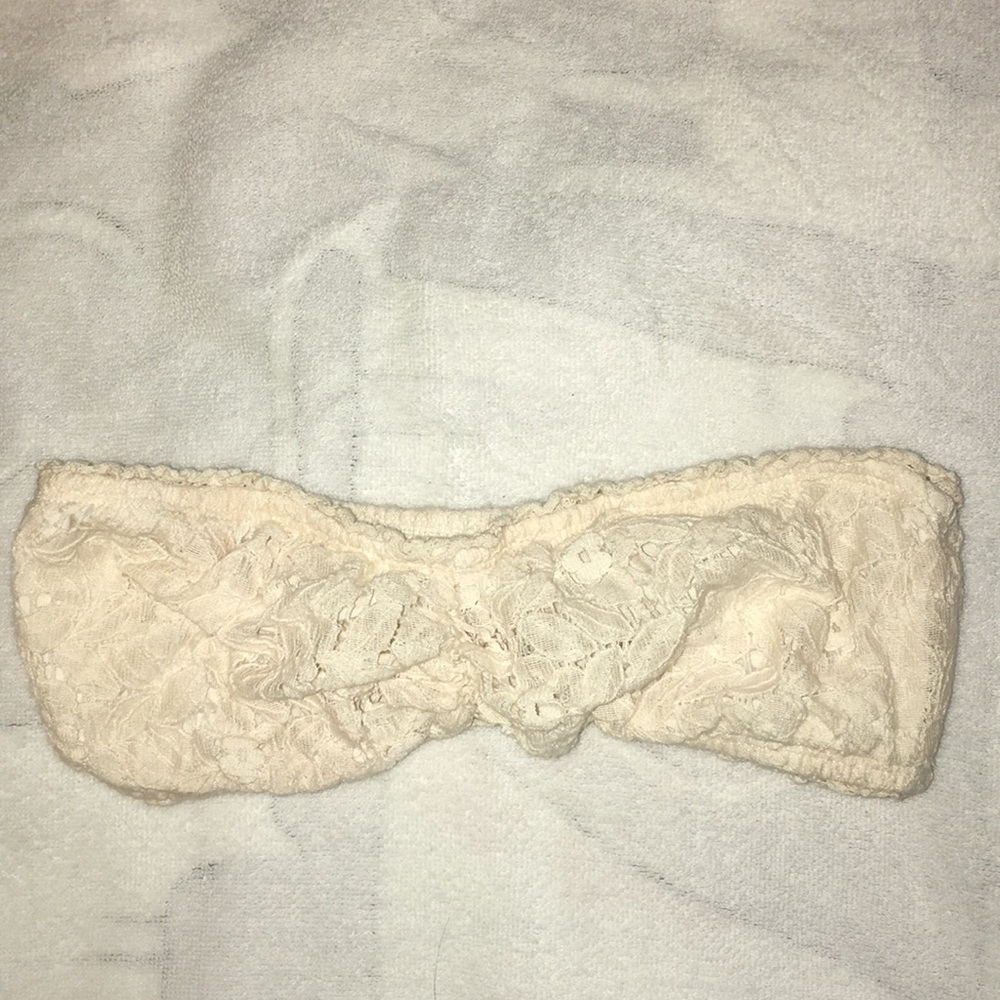 EUC Cream Lace Bandeau